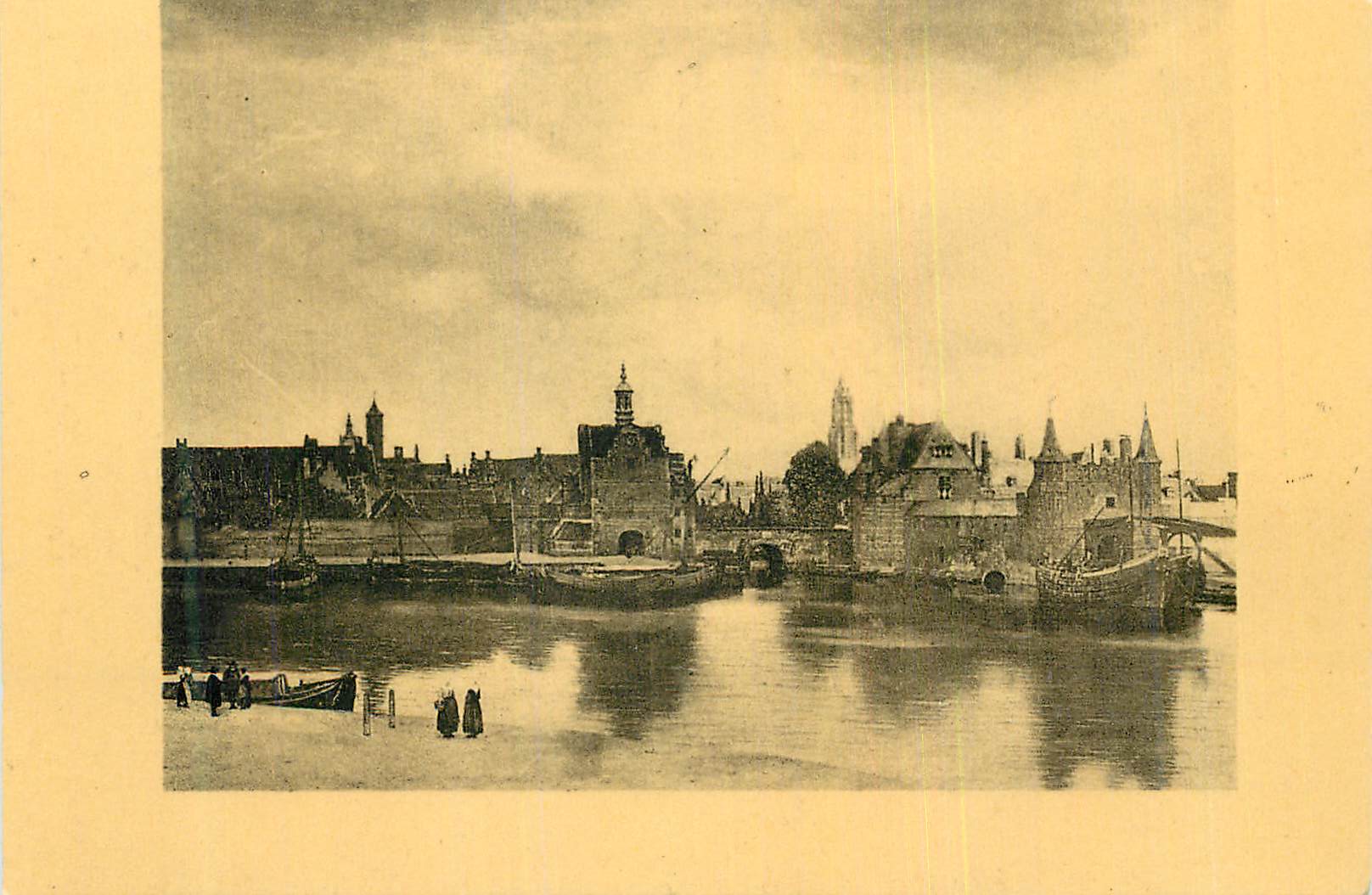 CPA La Haye Galerie Royale Vermeer de Delft (Johannes Vermeer dit) Vue de Delft