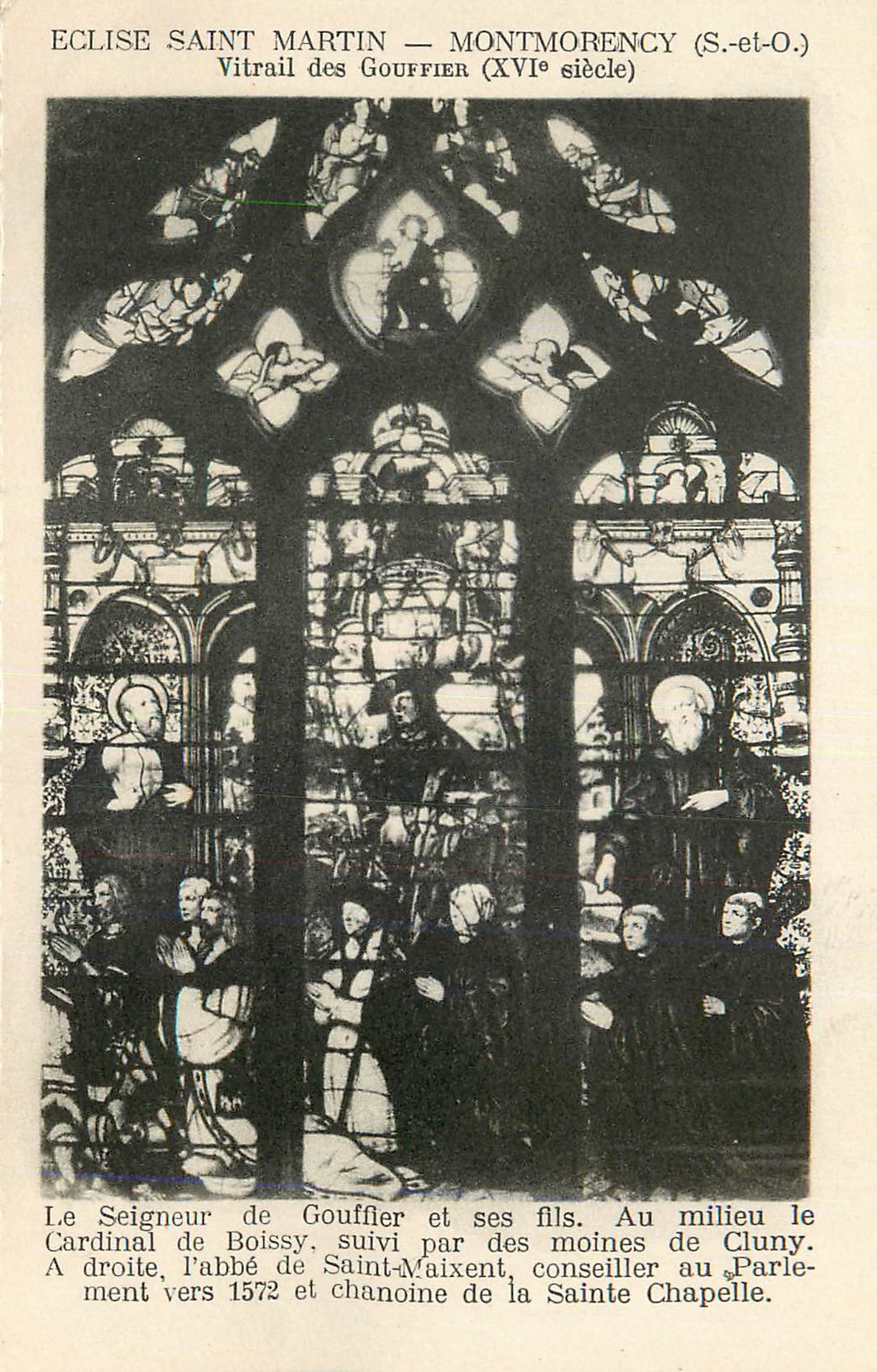 Église Saint-Martin — Montmorency (S.-et-O.) — Vitrail des Gouffier (XVIe siècle)