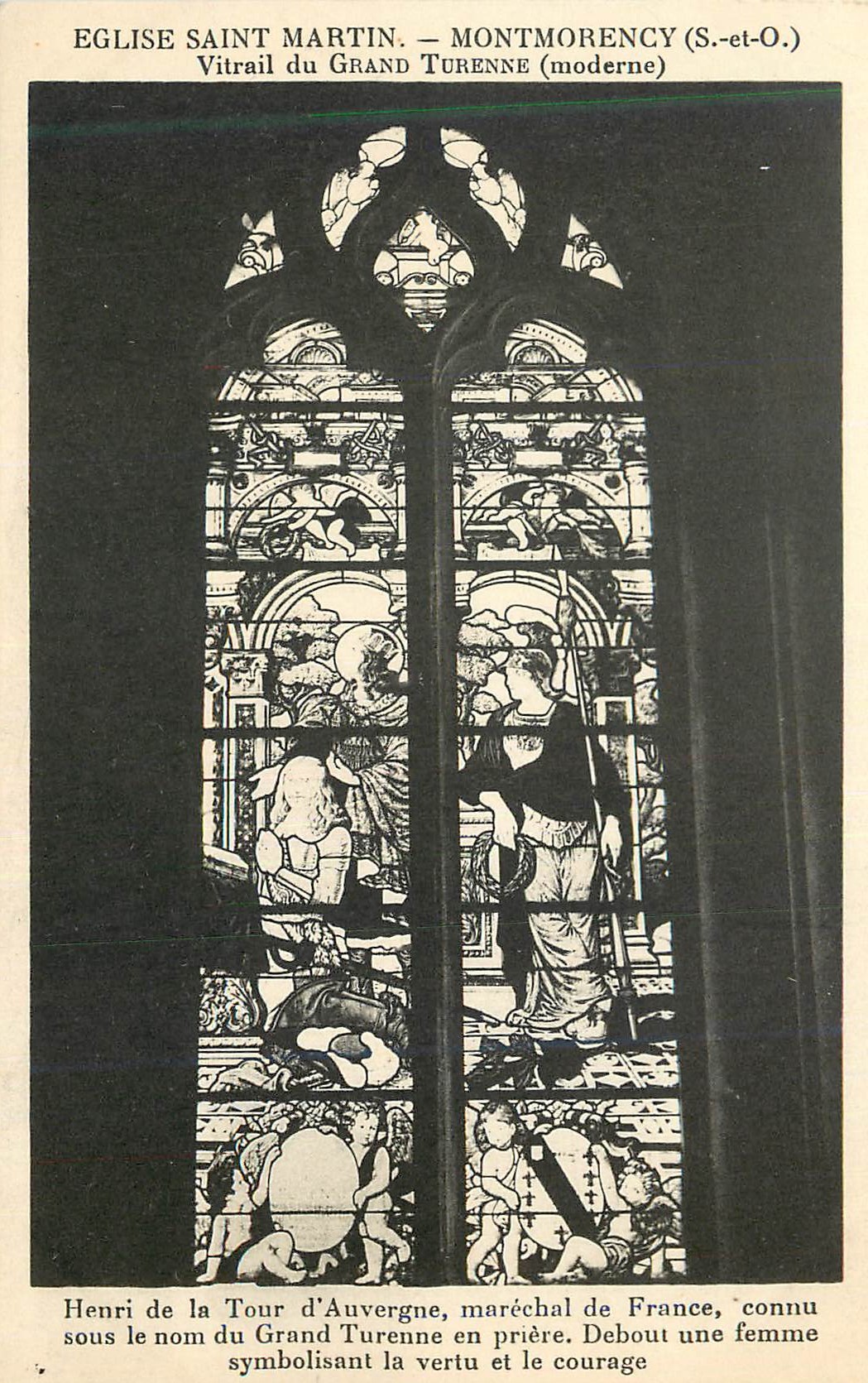 Église Saint Martin — Montmorency (S.-et-O.) — Vitrail du Grand Turenne (moderne)