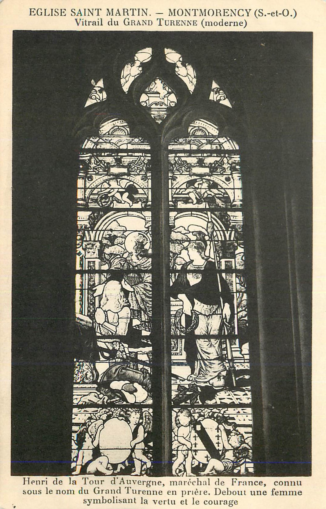 Église Saint Martin — Montmorency (S.-et-O.) — Vitrail du Grand Turenne (moderne)