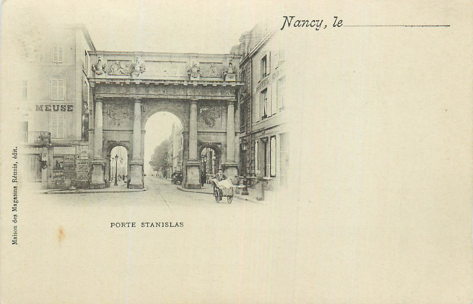 CPA Nancy Porte Stanislas (carte 1900)