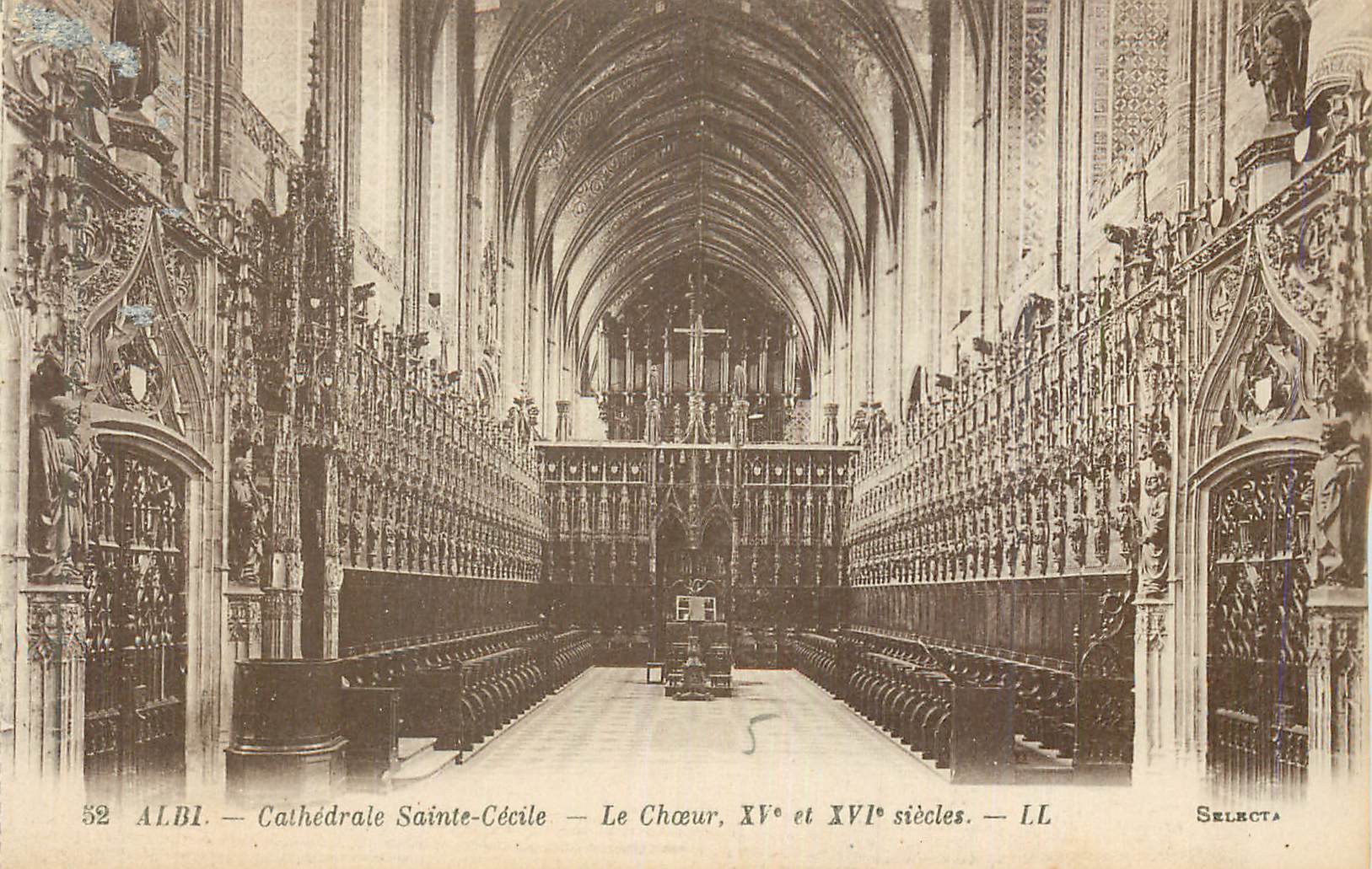 CPA Albi Cathedrale Sainte Cecile Le Choeur XVe et XVIe Siecles Orgue
