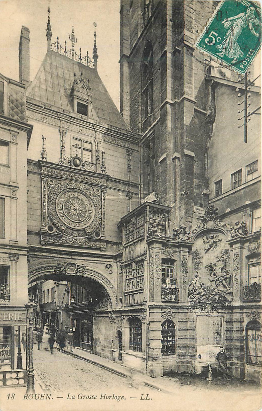 CPA Rouen La Grosse Horloge