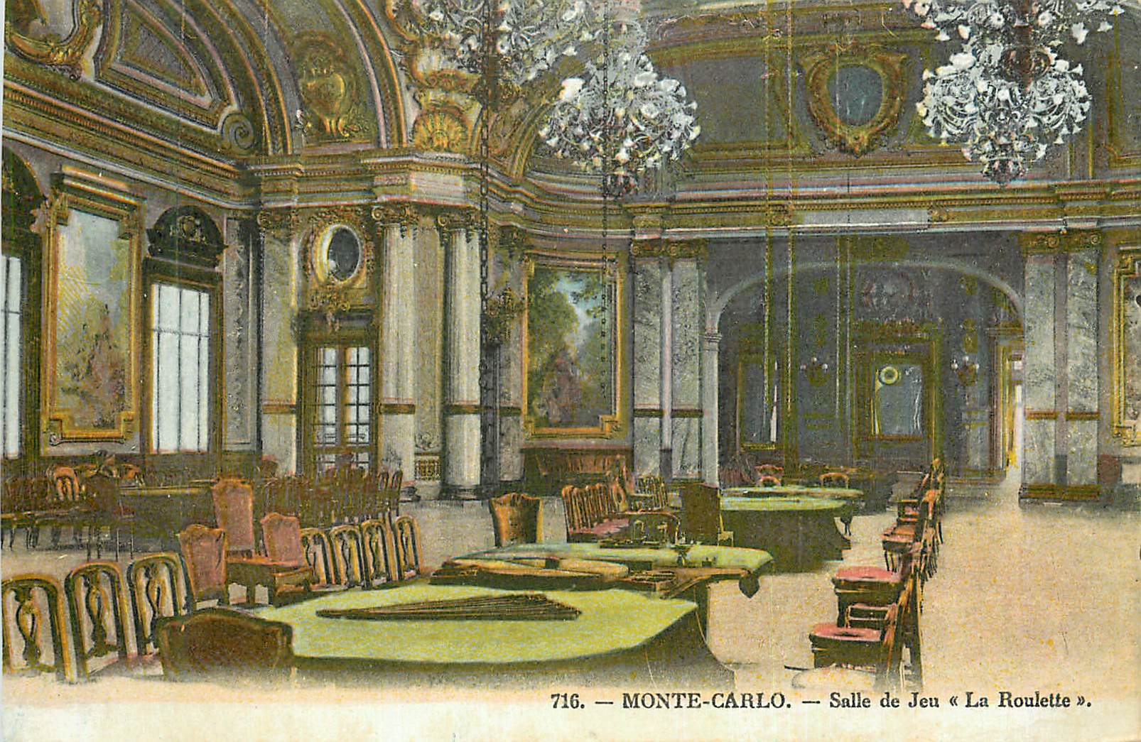 CPA Monte Carlo Salle de Jeu La Roulette
