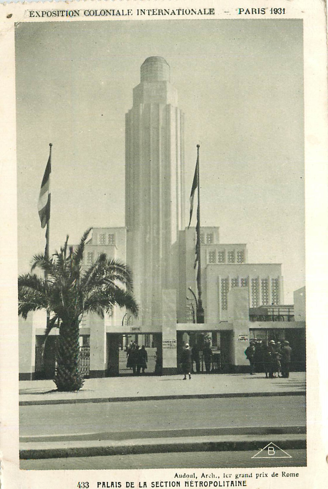 CPA Paris Exposition Coloniale Internationale Palais de la Section Metropolitaine