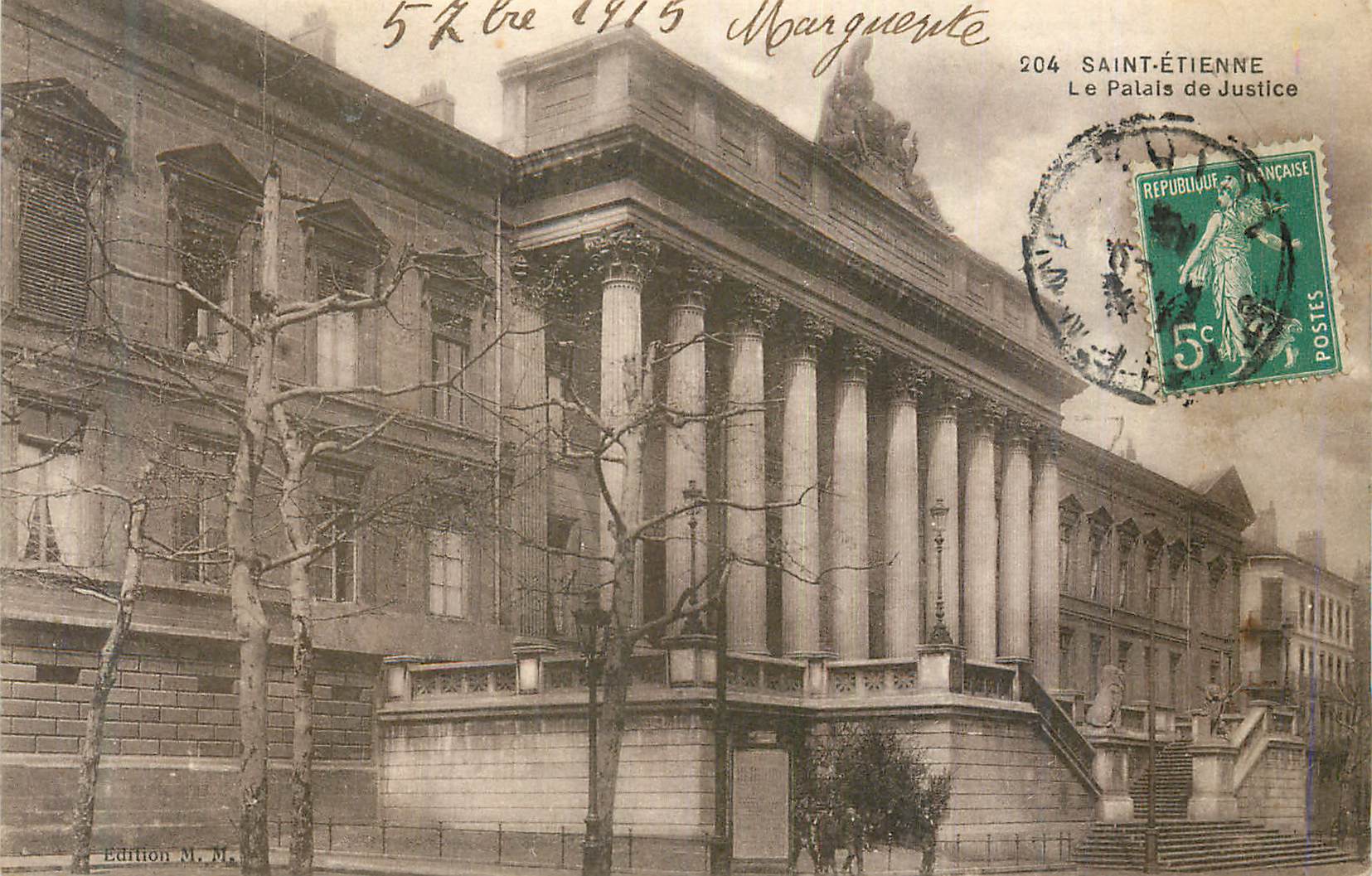 CPA Saint Etienne Le Palais de Justice
