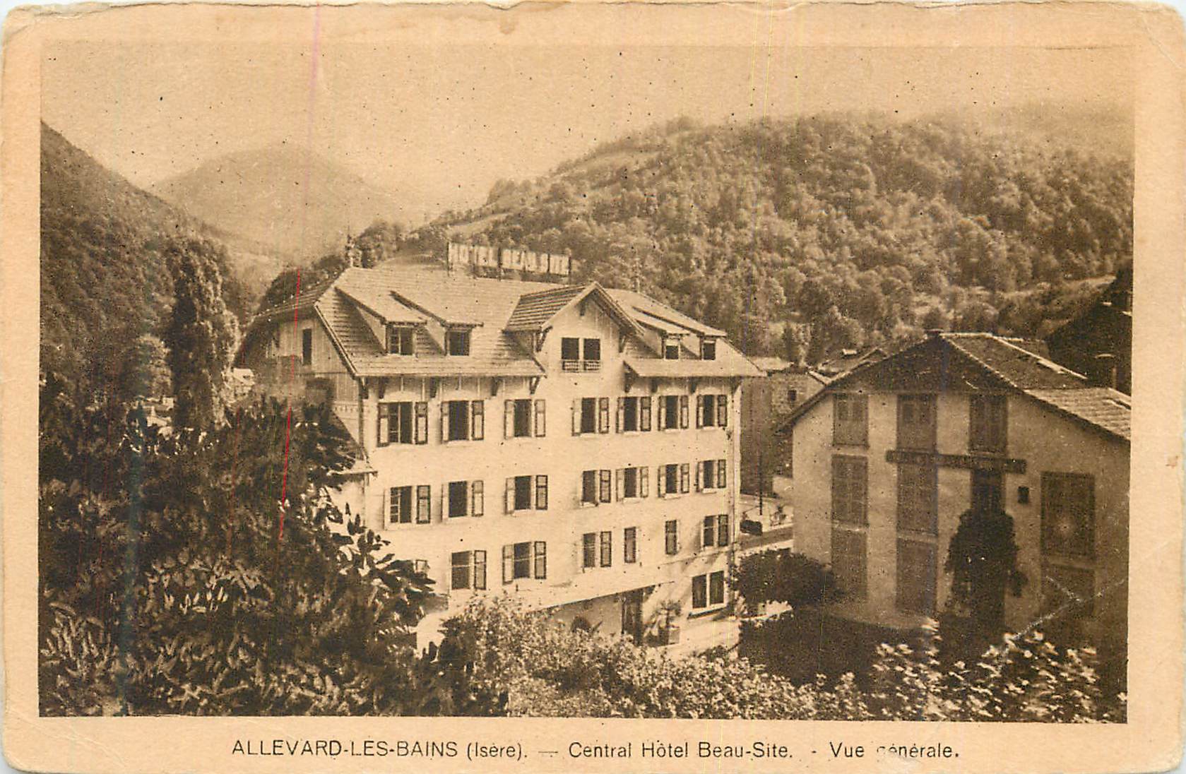 Allevard-les-Bains (Isère) — Central Hôtel Beau-Site — Vue générale