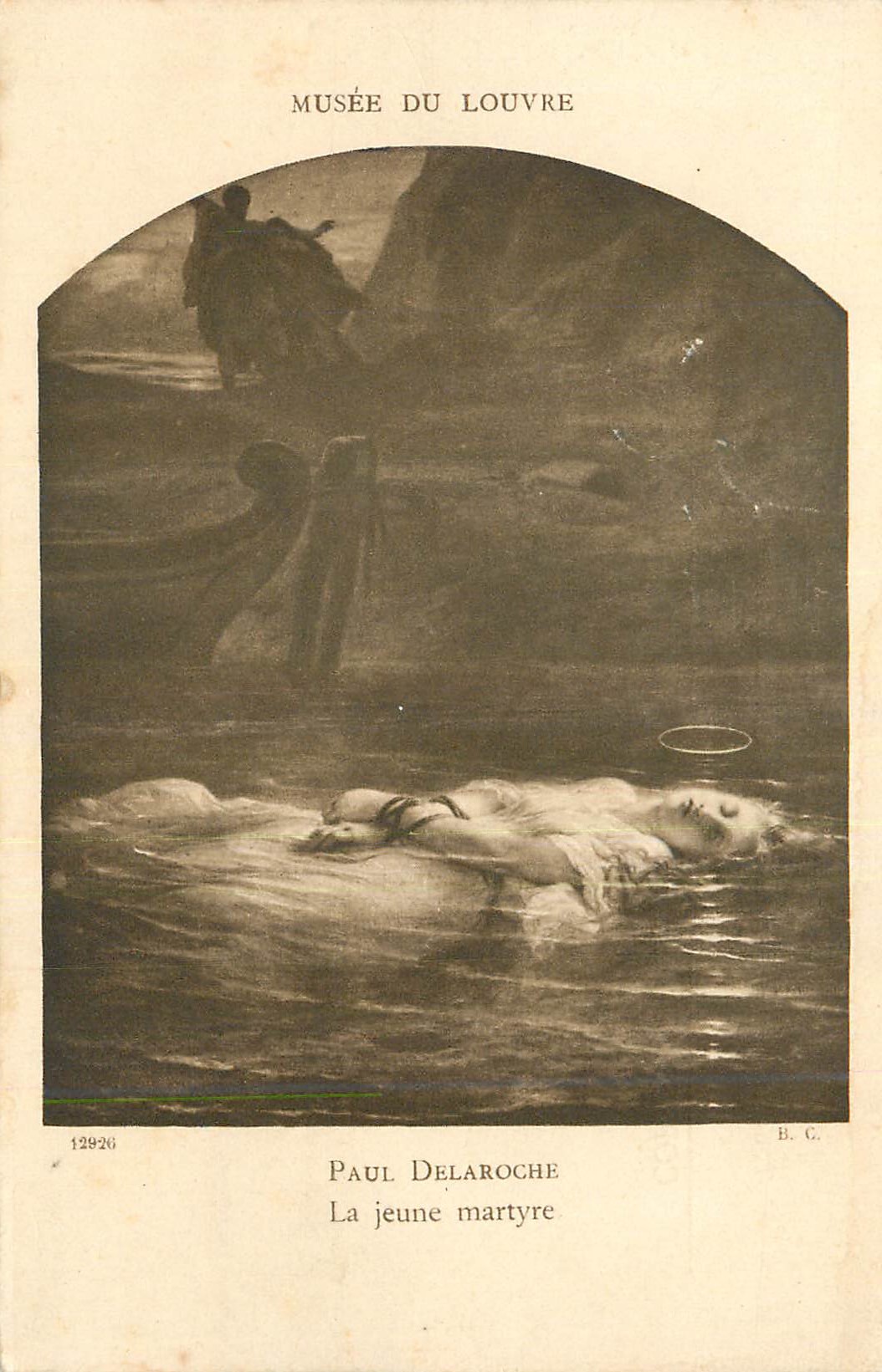 CPA Musee du Louvre Paul Delaroche La Jeune Martyre