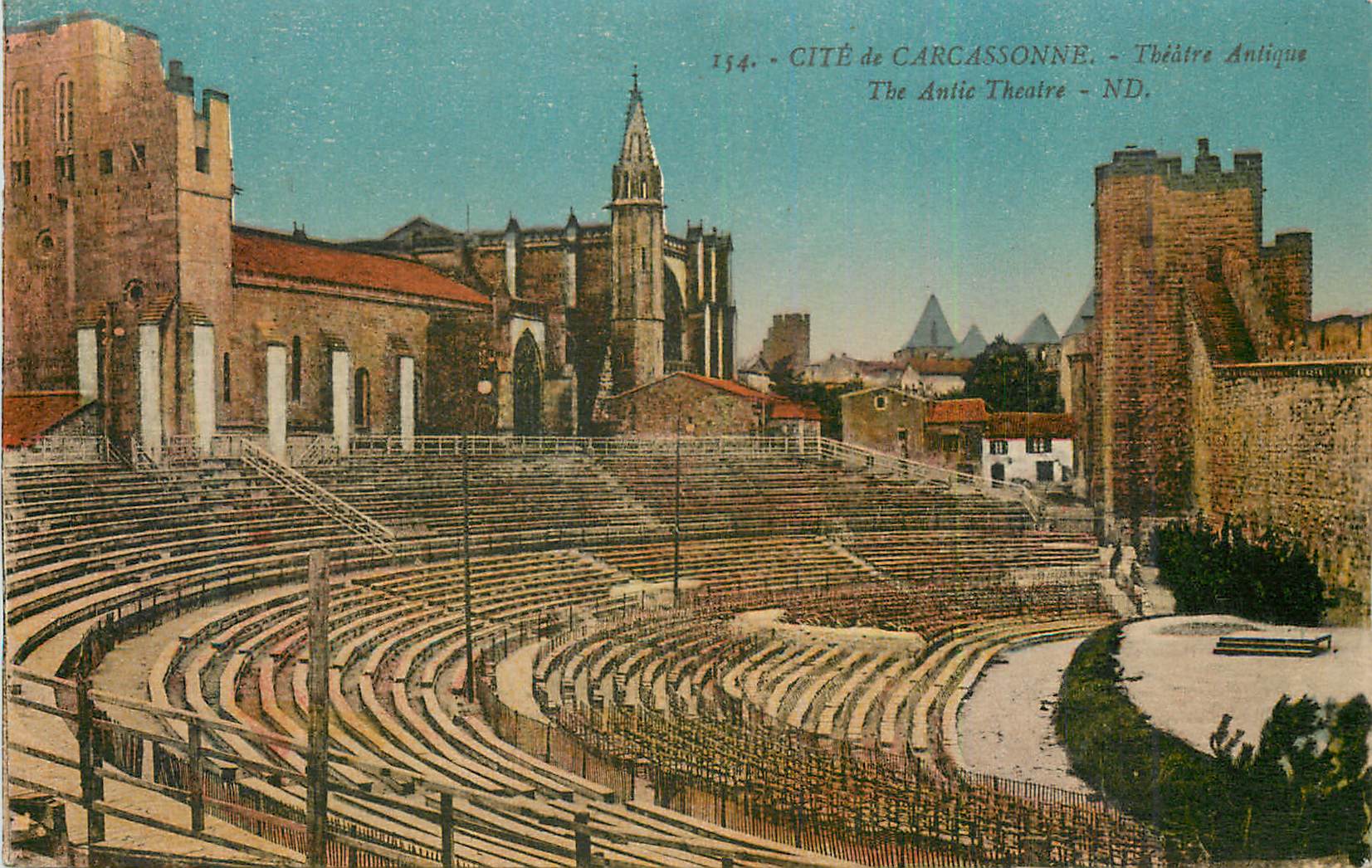 CPA Cite de Carcassonne Theatre Antique