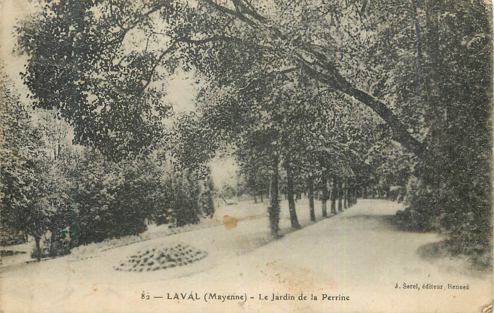 Lavâl (Mayenne) — Le Jardin de la Perrine — J. Sorel, éditeur, Rennes