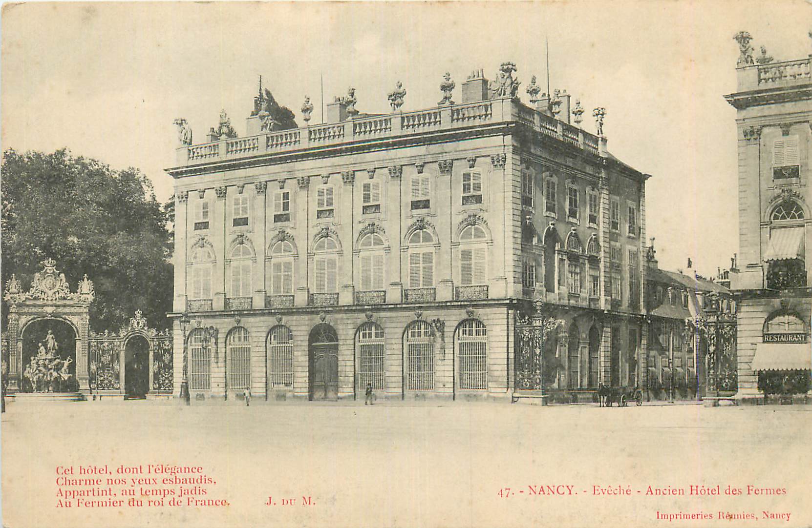 CPA Nancy Eveche Ancien Hotel des formes
