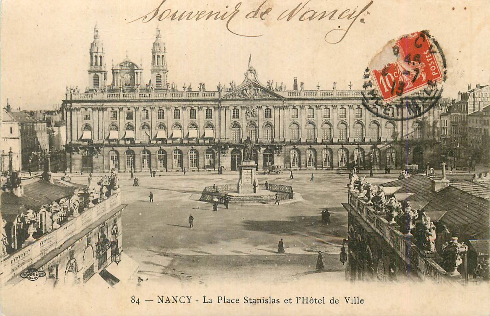CPA Nancy La Place Stanislas et l'Hotel de Ville