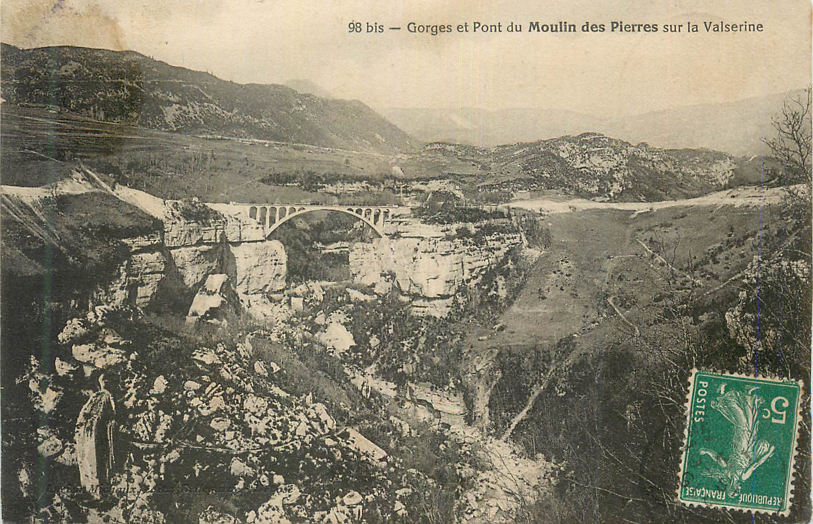 CPA Gorges et Pont du Moulin des Pierres sur la Valserine