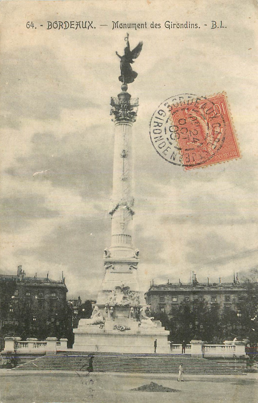 CPA Bordeaux Monument des Girondins
