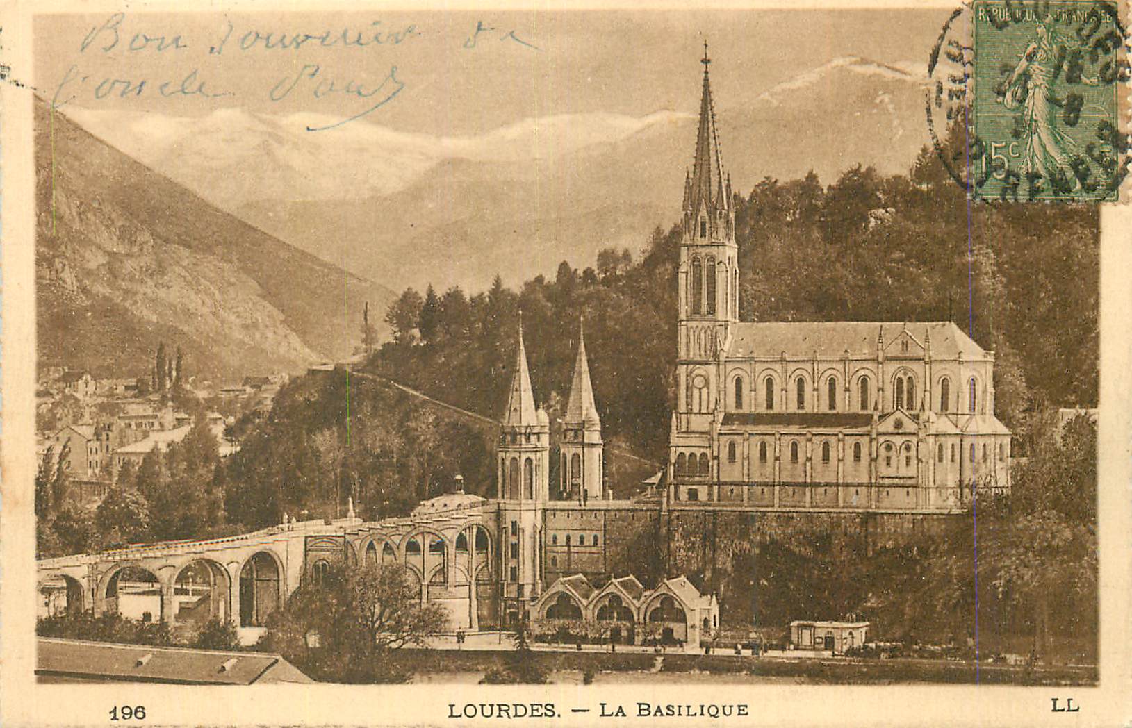 CPA Lourdes La Basilique