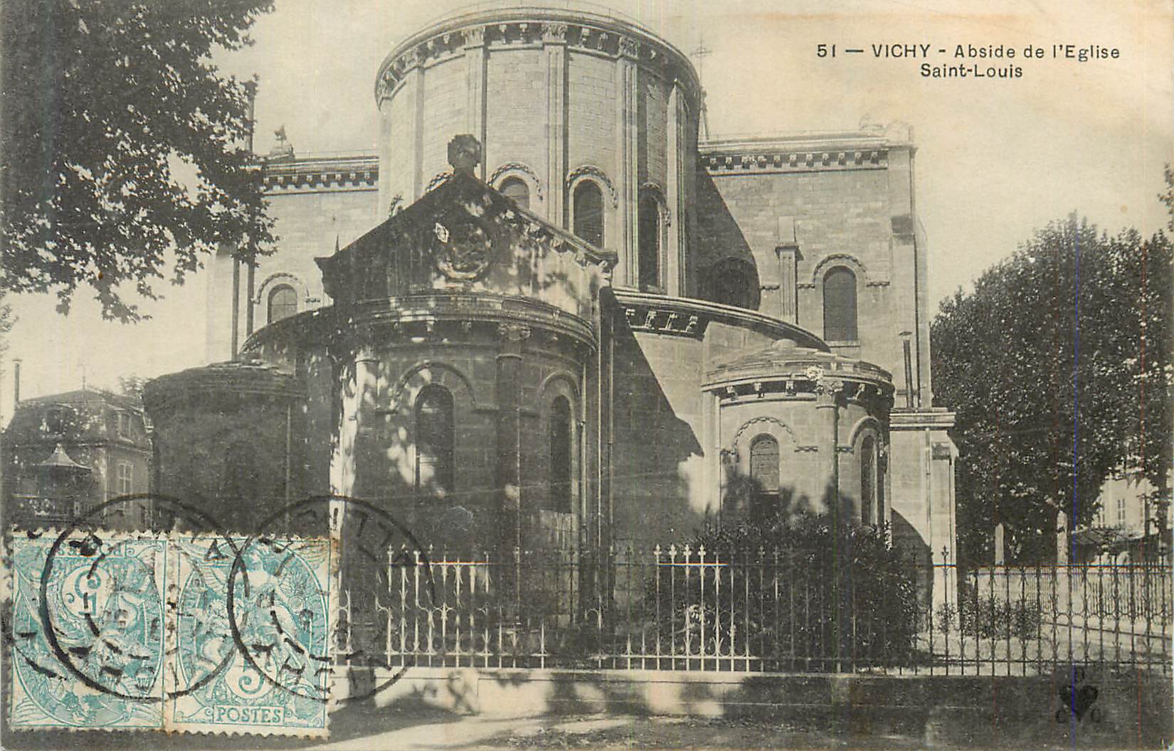CPA Vichy Abside de l'Eglise Saint Louis