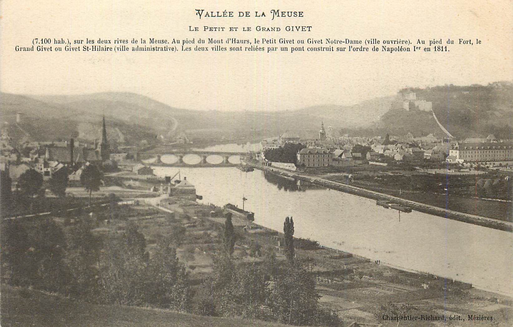 CPA Vallee de la Meuse Le Petit et le Grand Givet