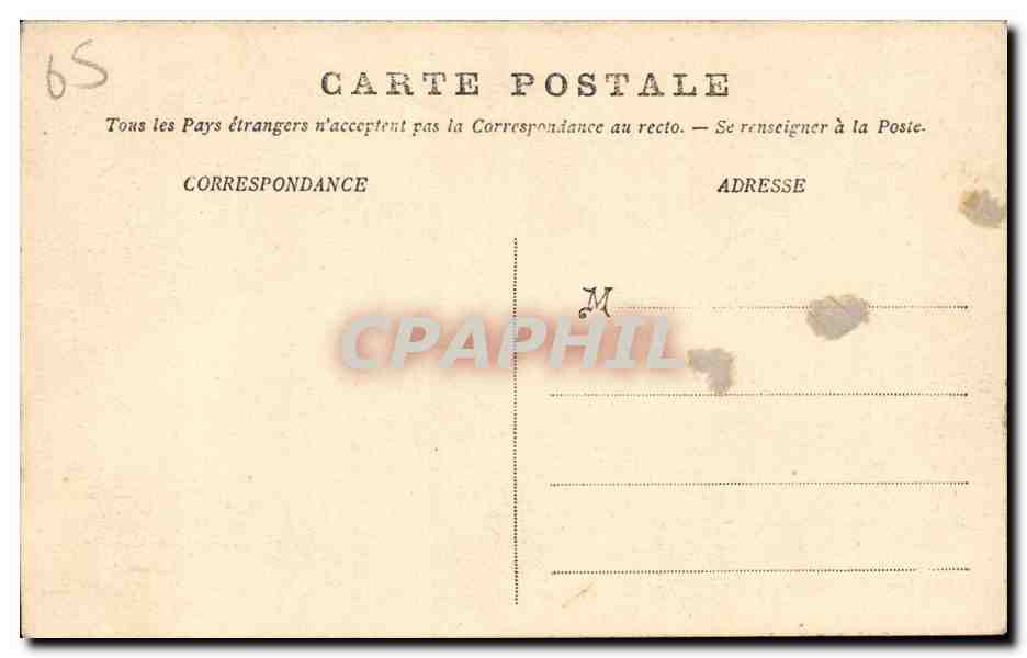 lourdes CPA La grotte — Verso