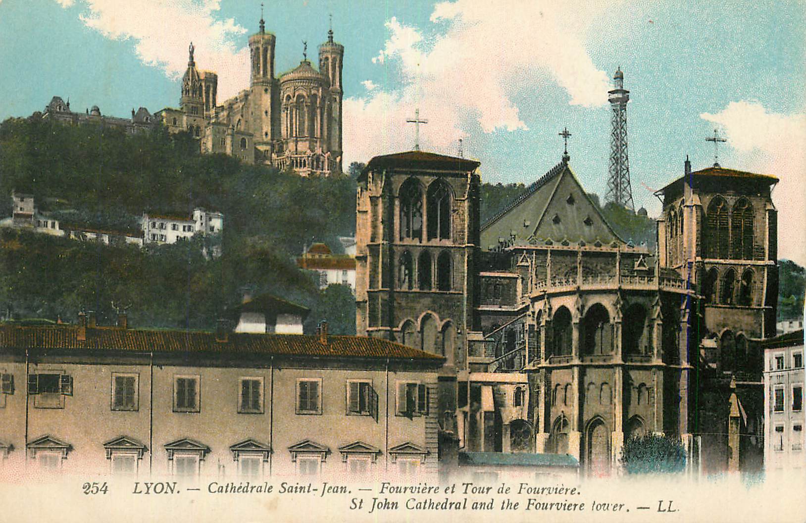 LYON — Cathédrale Saint-Jean — Fourvière et Tour de Fourvière — LL. — n° 254