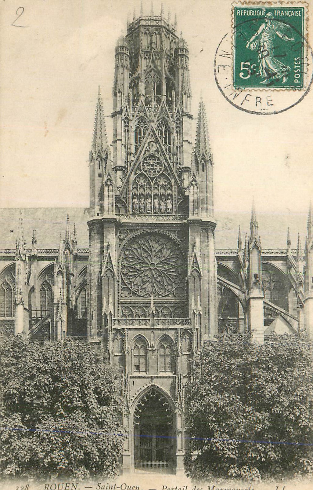 CPA Rouen Saint Ouen Portail des Monuments