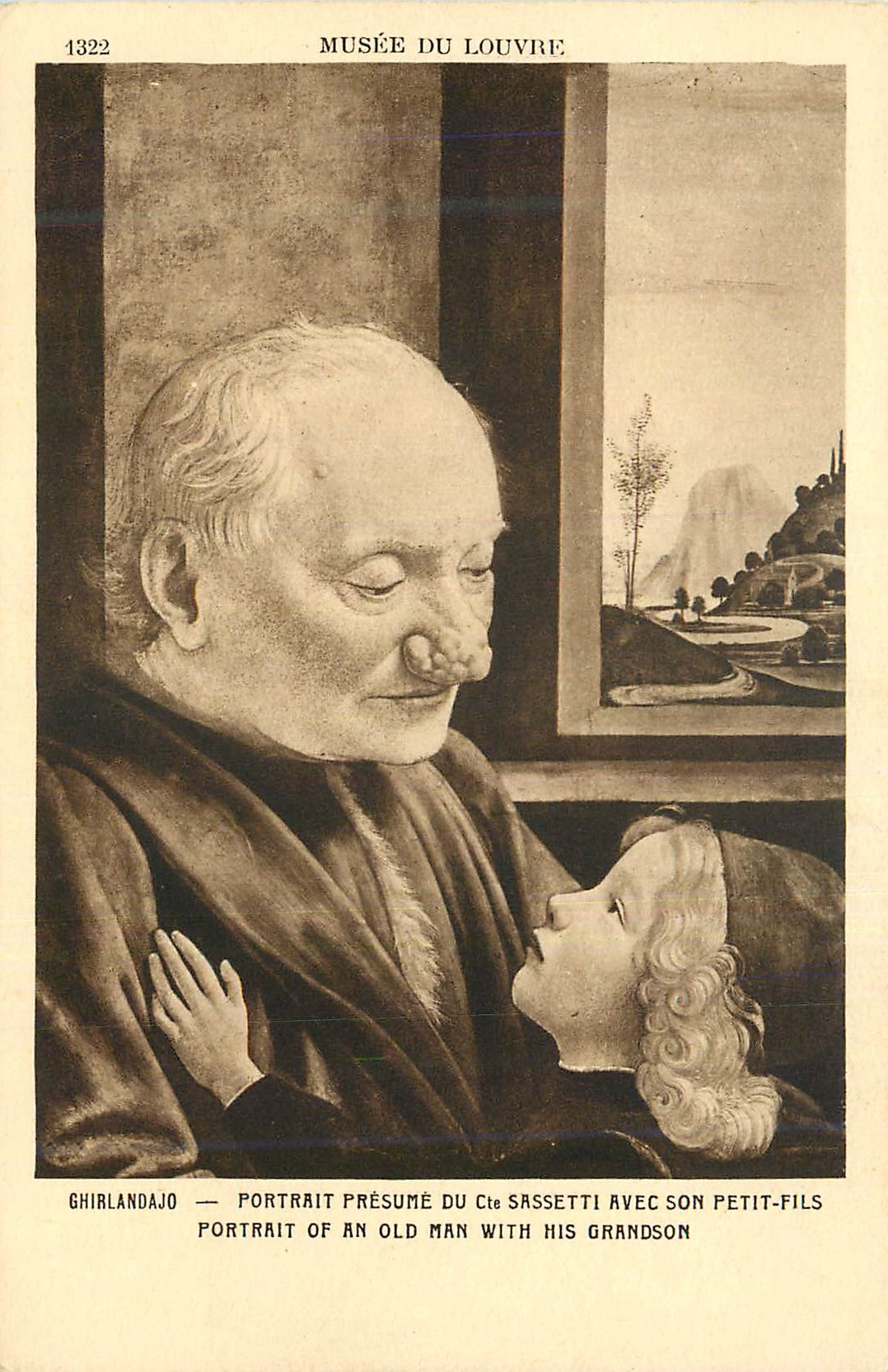 CPA Ghirlandajo Portrait Presume du Cte Sassetti avec son Petit Fils
