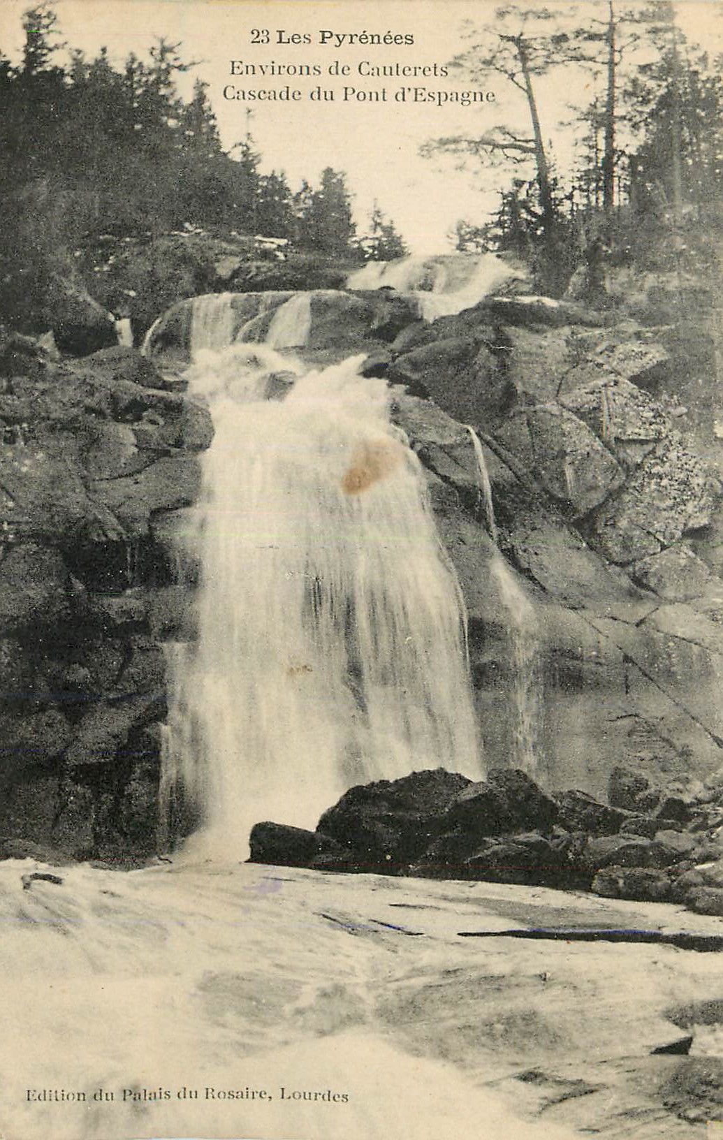 Cascade du Pont d'Espagne — Environs de Cauterets — Édition du Palais du Rosaire, Lourdes