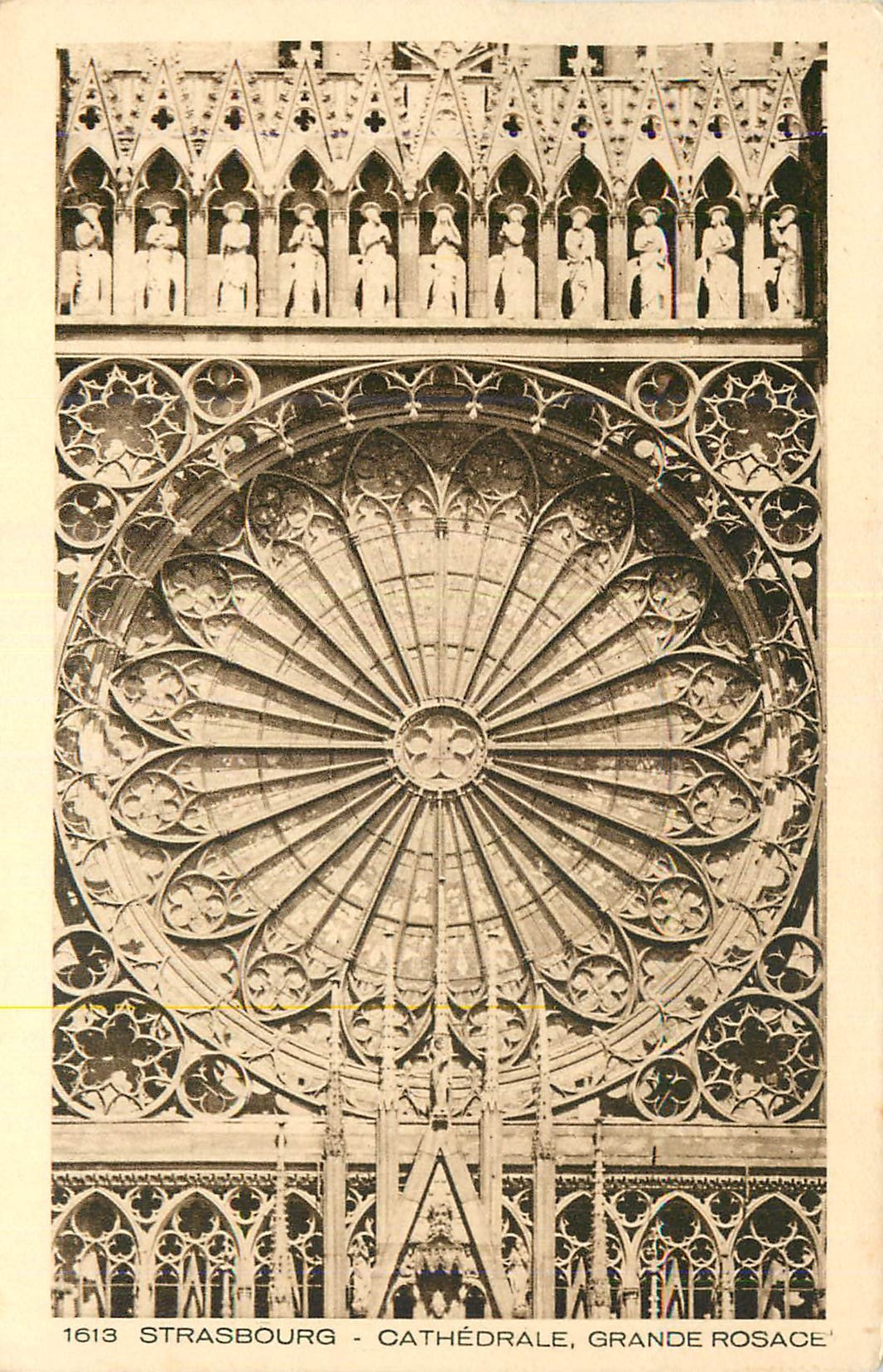CPA Strasbourg Cathedrale Grande Rosace