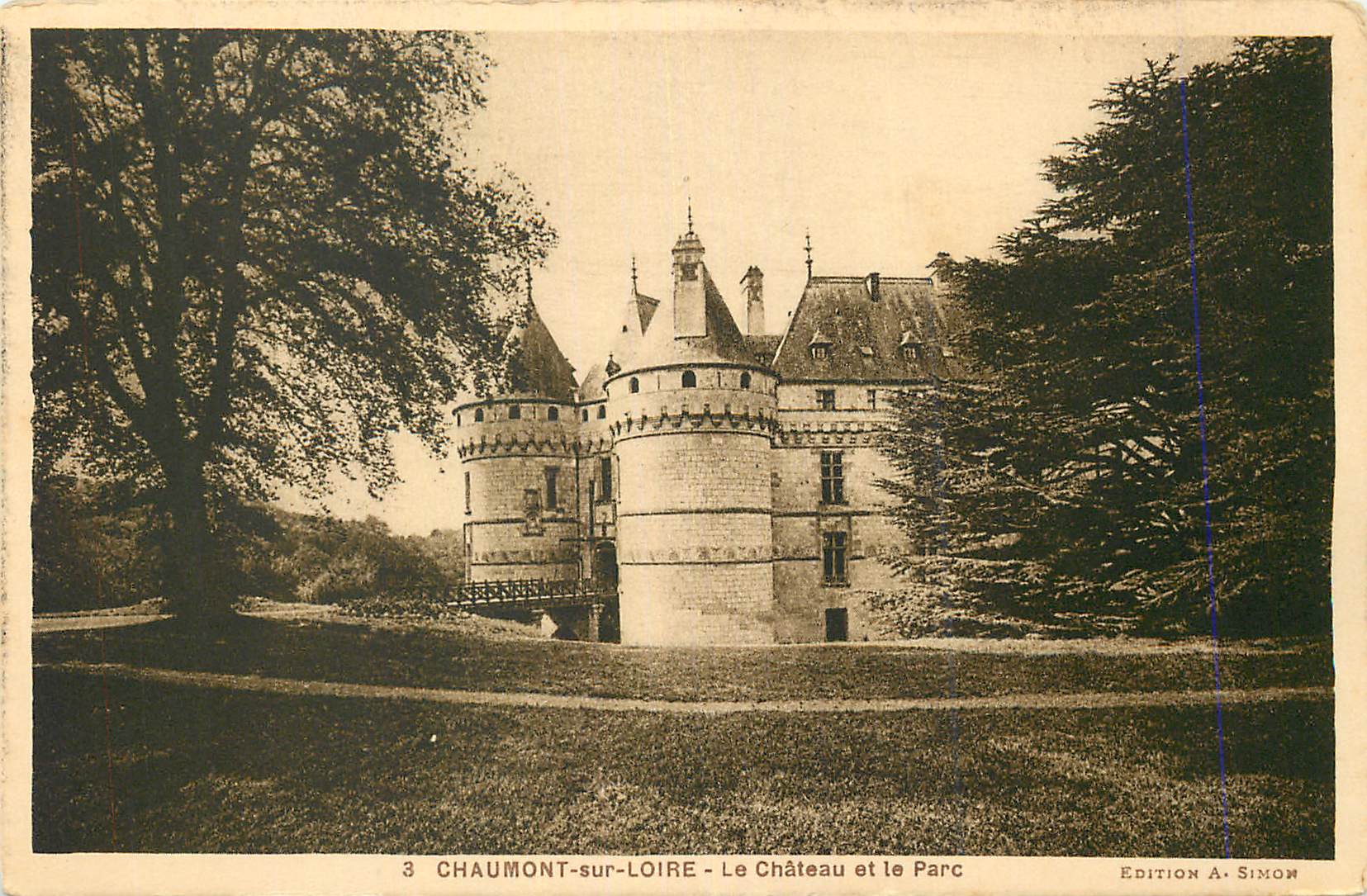 CPA Chaumont sur Loire Le Chateau et le Parc