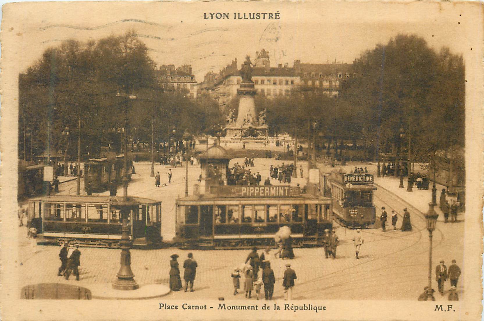 Place Carnot - Monument de la République — Lyon illustré — M.F.