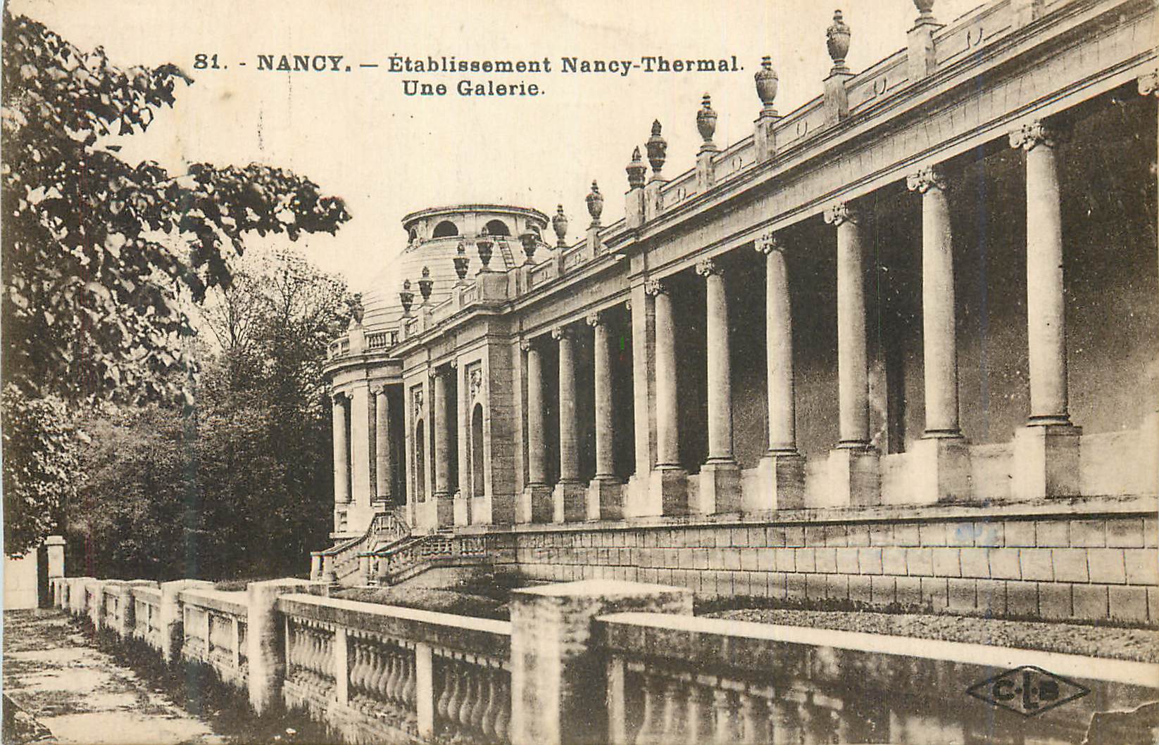 NANCY — Établissement Nancy-Thermal. Une Galerie.