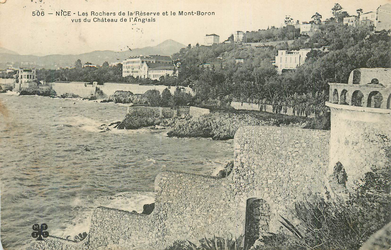 CPA Nice Les Rocheurs de la Reserve et le Mont Boron vue du Chateau de l'Anglais