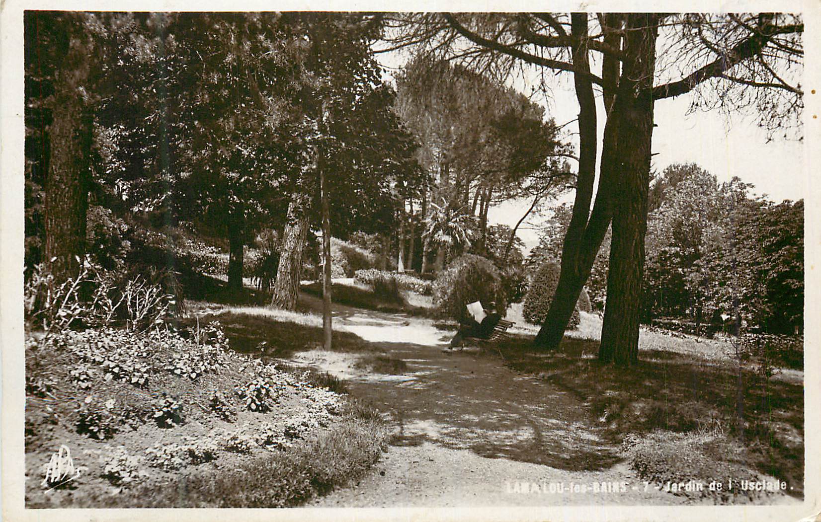 CPM Lamalou les Bains Jardin de l'Usclade