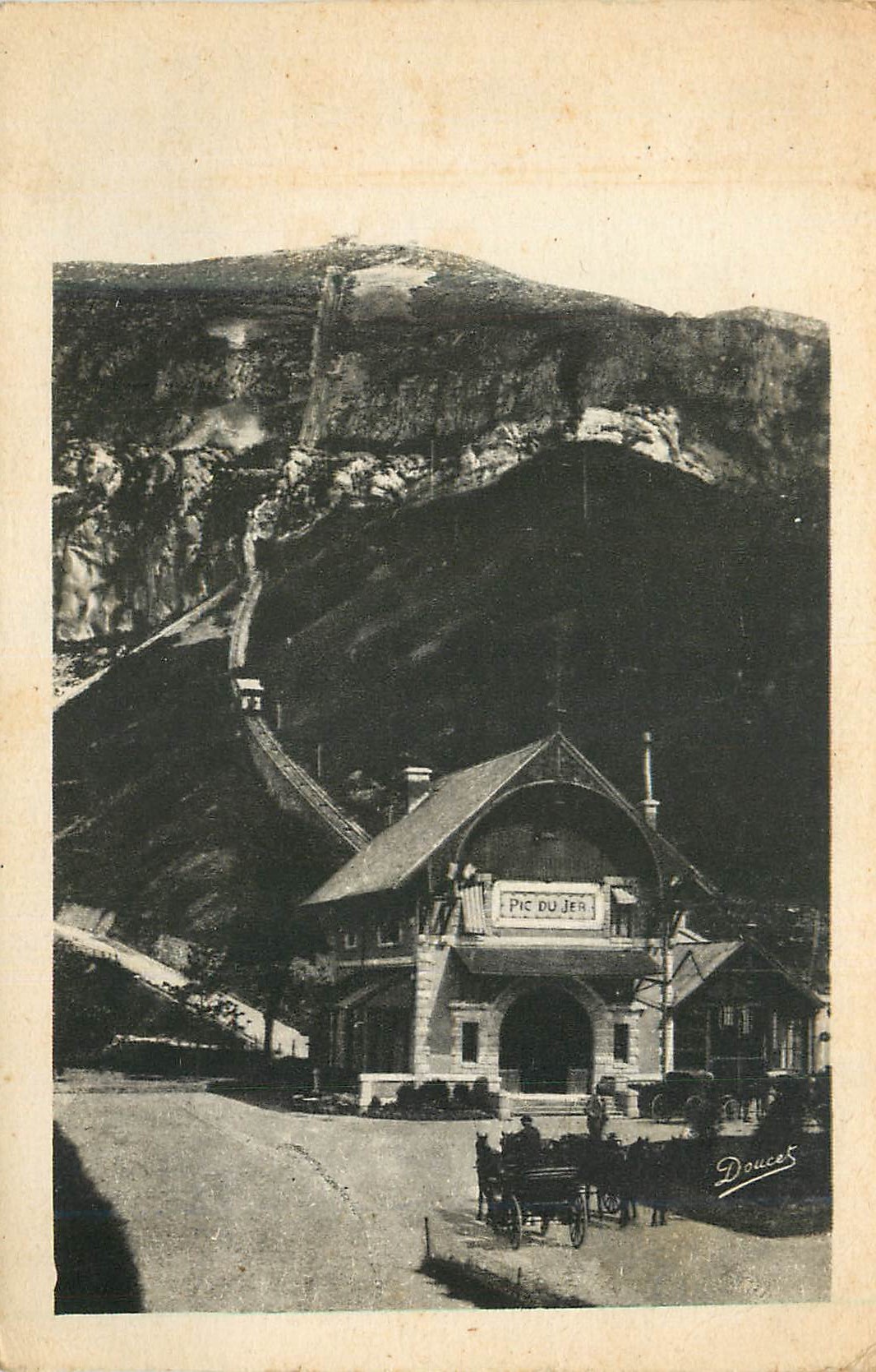 CPA Lourdes La Gare du Pic du Jer