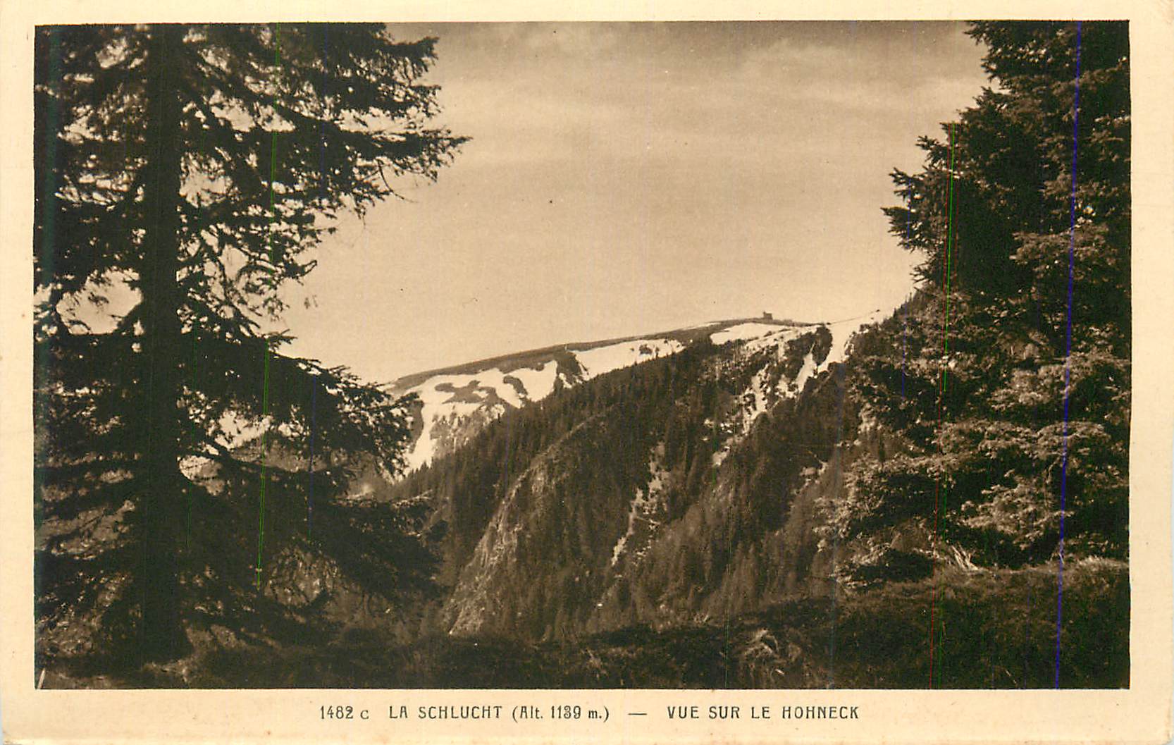 CPA La Schlucht Vue sur le Honneck