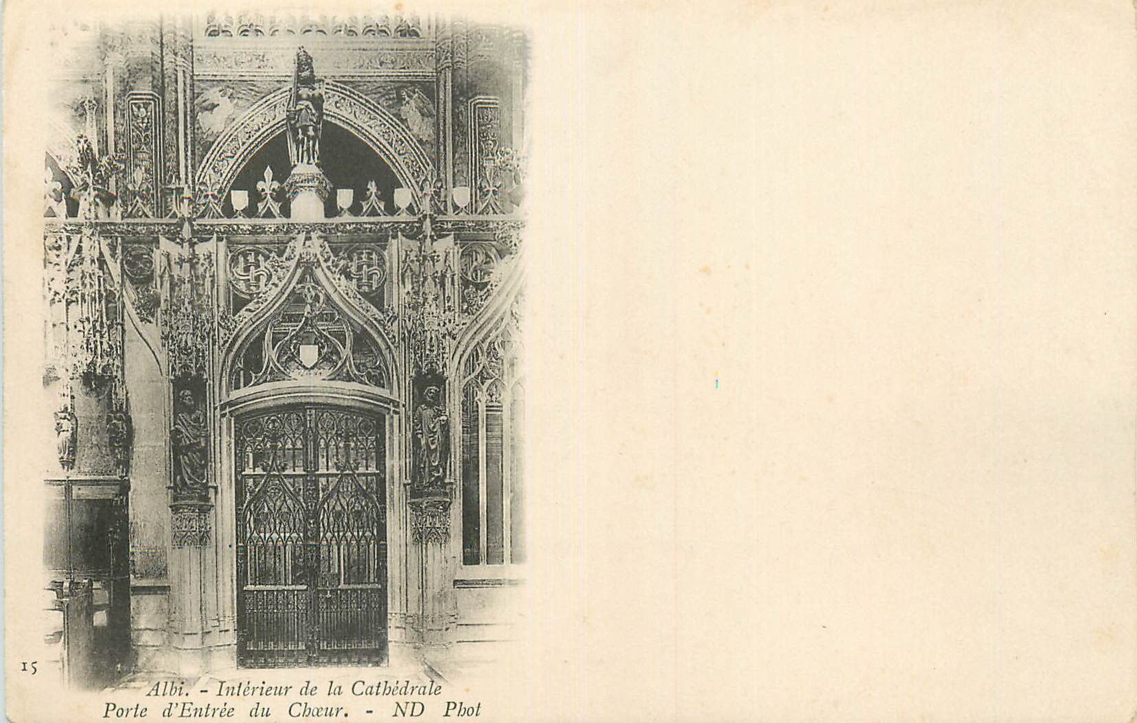 Albi - Intérieur de la Cathédrale - Porte d'Entrée du Chœur