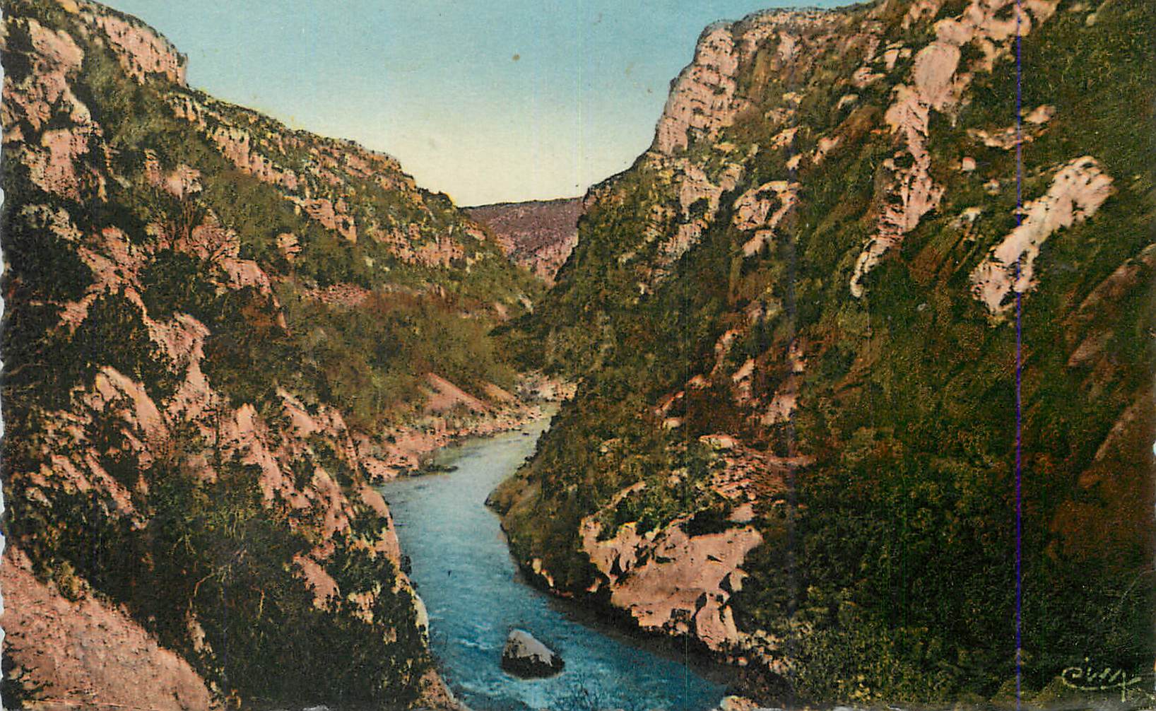 CPM Gorges du Verdon (B ALpes) Les Plus beaux sites des Alpes Interieur des Gorges du Verdon