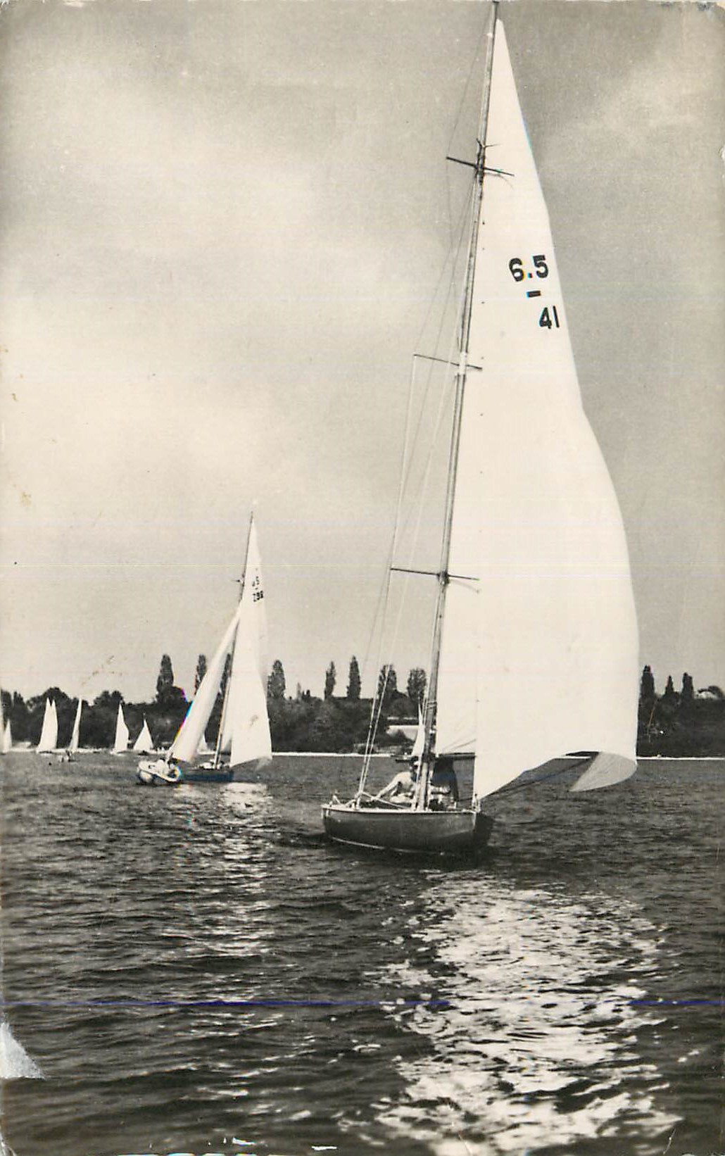 CPA Thonon Regates sur le Lac
