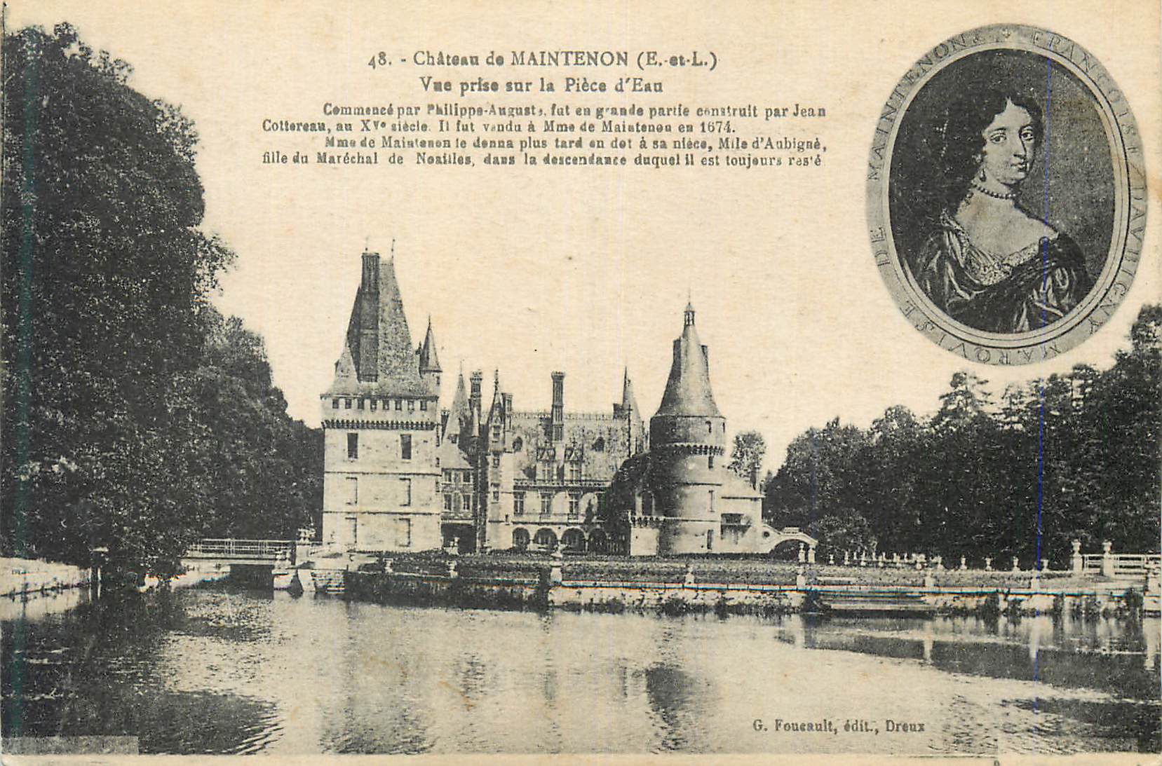 CPA Chateau de Maintenon (E et L) Vue prise sur la Piece d'Eau