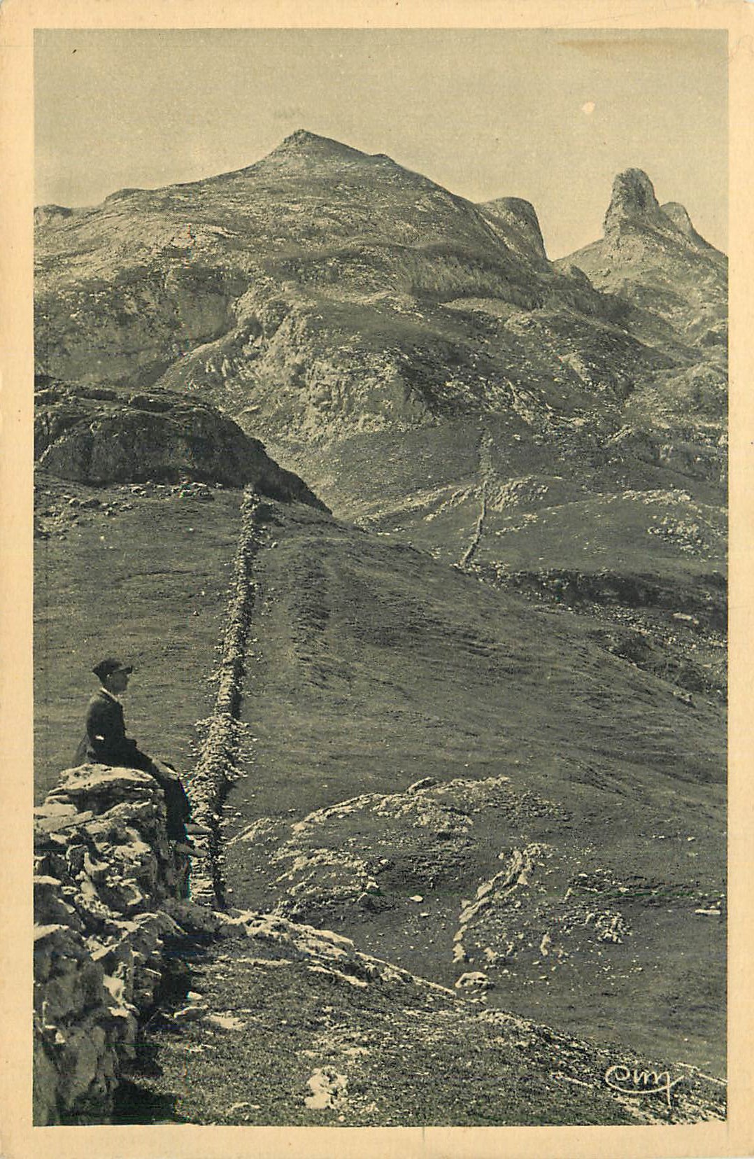 Vue des montagnes — Monts de l’Oisans — éditeur C.M. (C. M. / C. M. / C. M.)