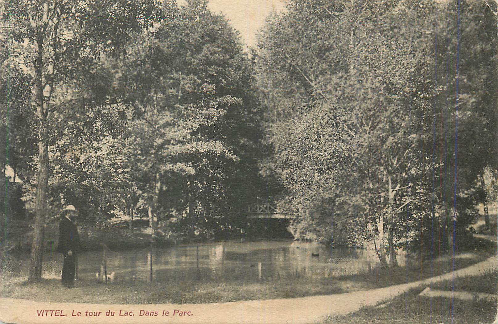 CPA Vittel Le Tour du Lac Dans le Parc