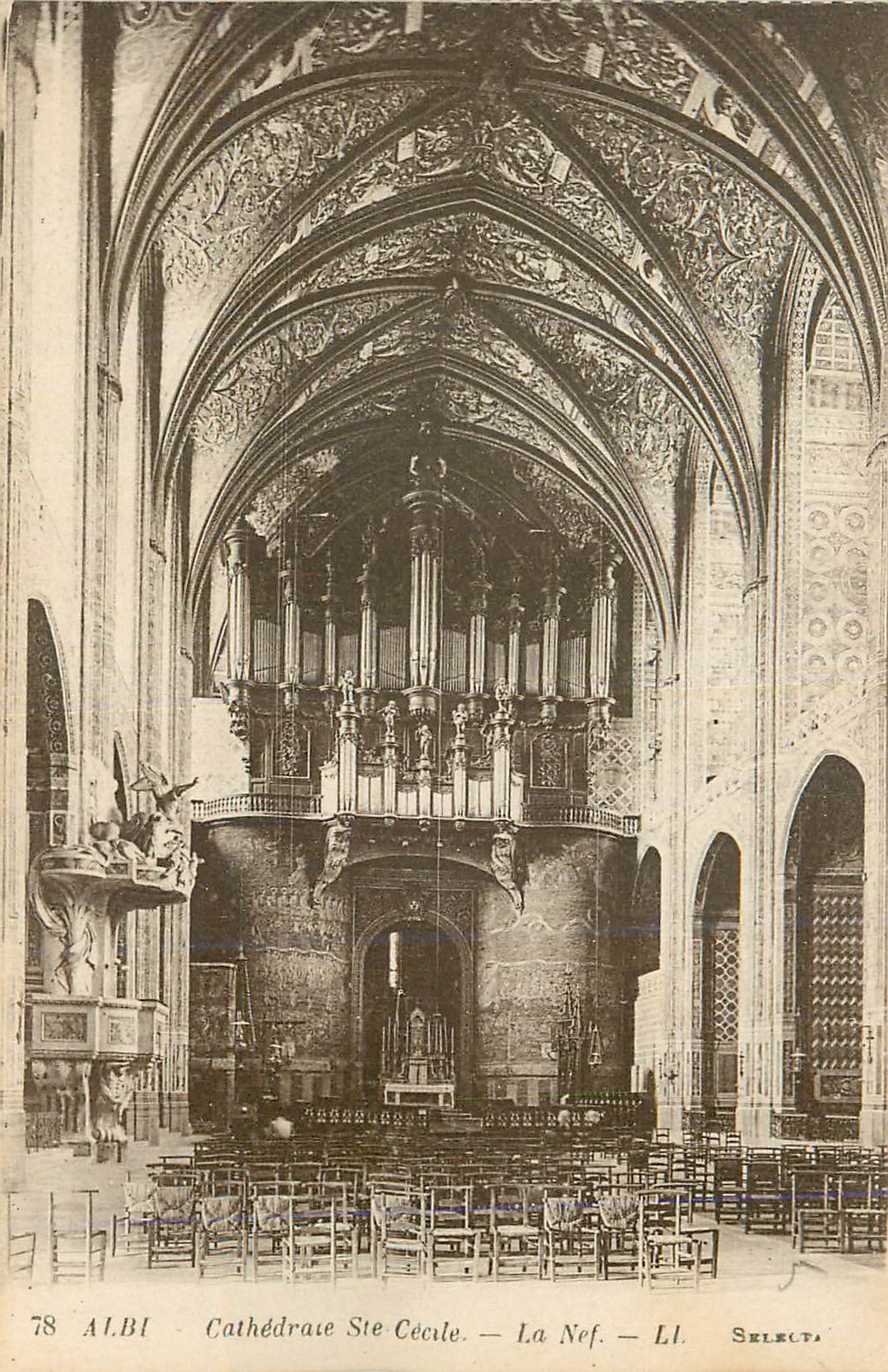 CPA Albi Cathedrale Ste Cecile La Nef Orgue
