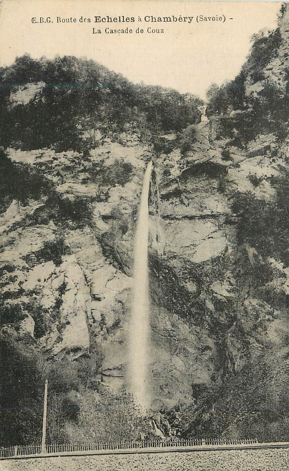 Cascade de Couz — Route des Echelles à Chambéry (Savoie) — E.B.G.