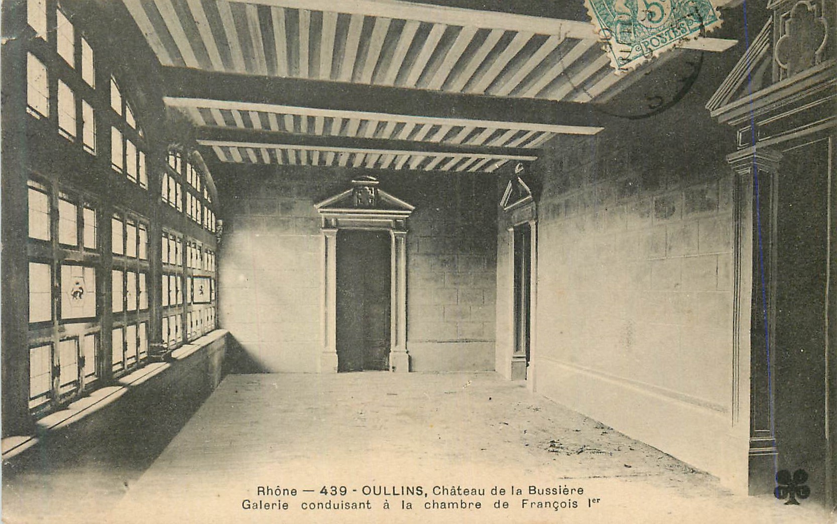 Oullins — Château de la Bussière — Galerie conduisant à la chambre de François Ier