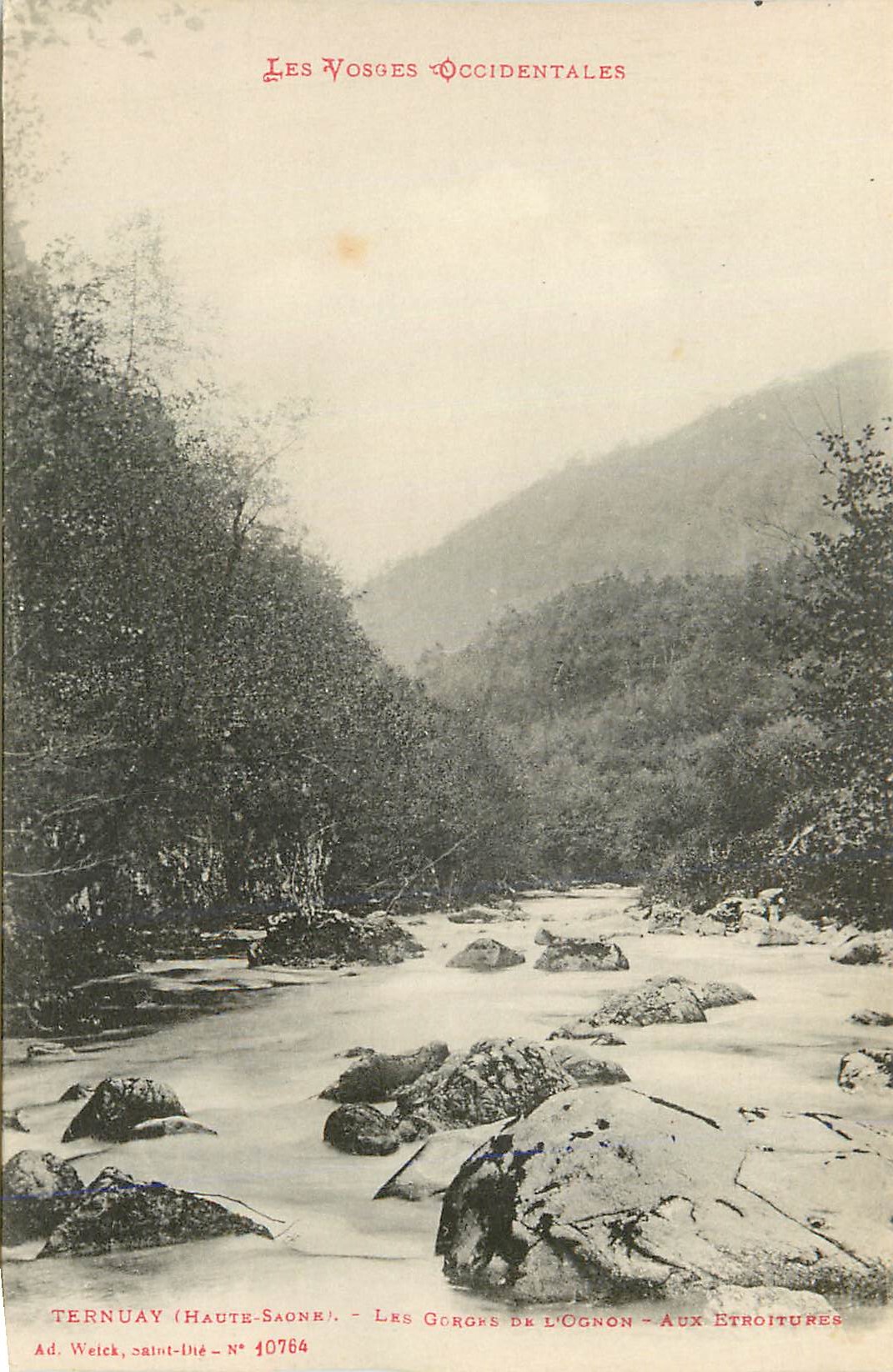 CPA Ternuay (Hautes Saonne) les Gorges de l'Ognon Aux Etroitures Les Vosges Occidentales