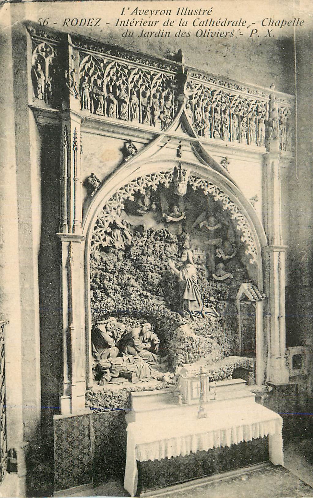 Rodez - Innenansicht der Kathedrale - Kapelle der Olivenbäume - L'Aveyron Illustré, Nr. 56