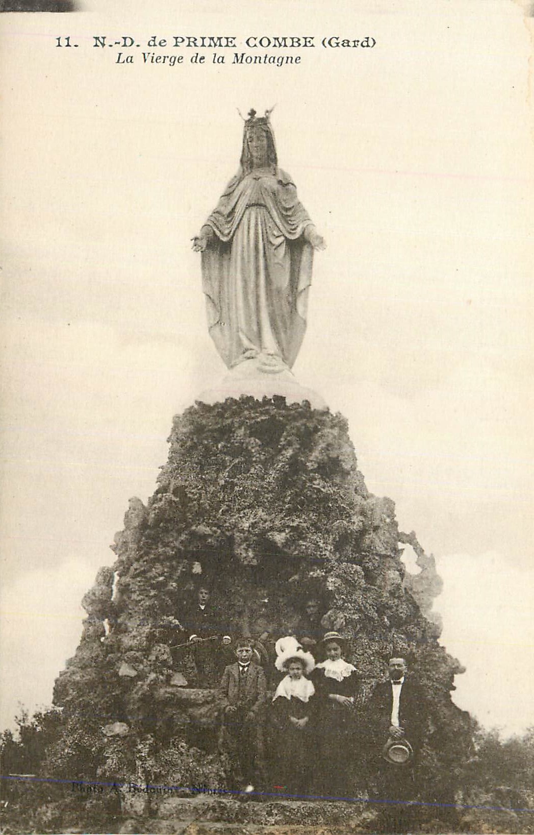 CPA N D de Prime Combe (Gard) La Vierge de la Montagne