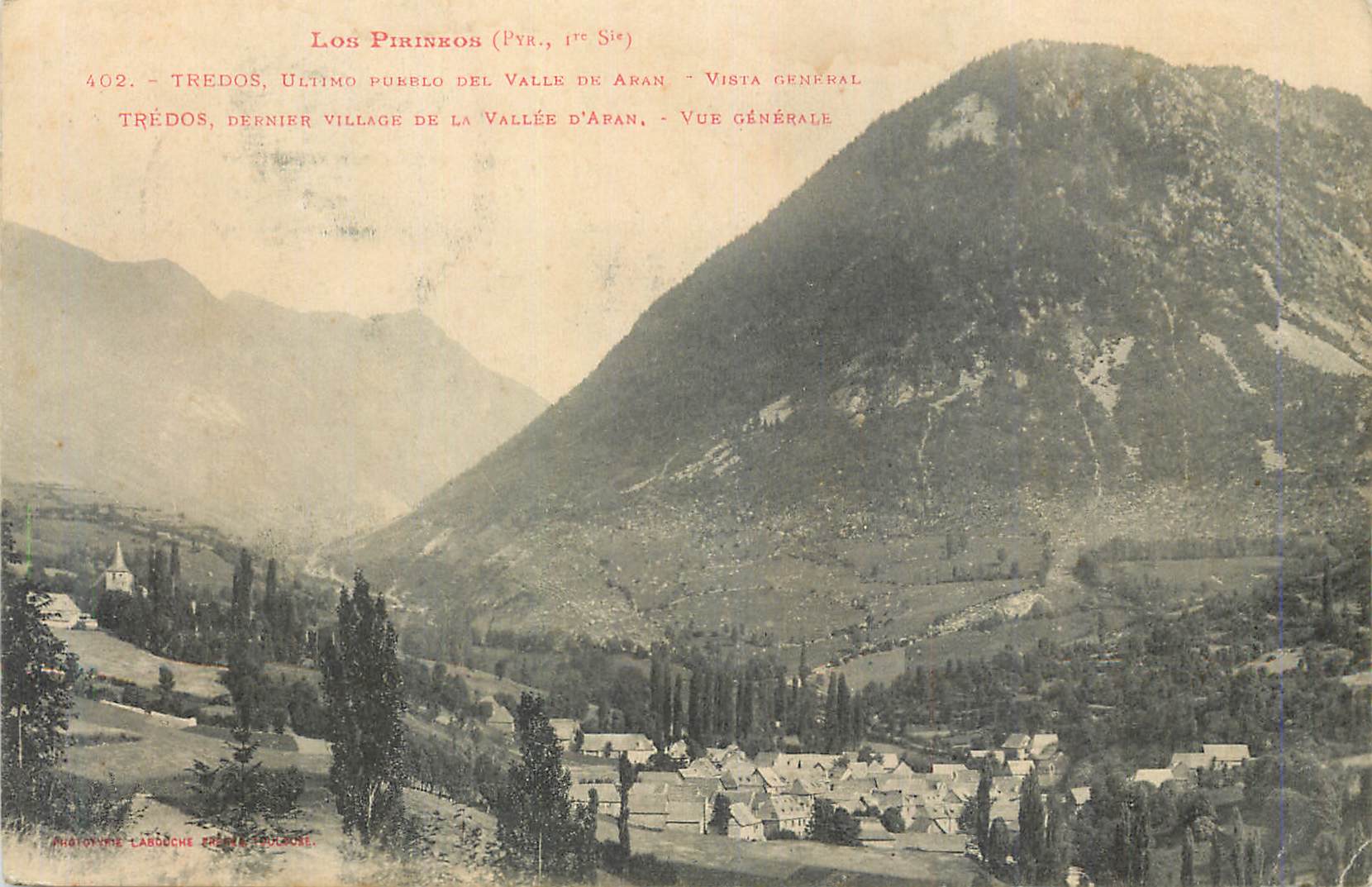 CPA Los Pirineos Tredos Dernier village de la Vallee d'Apan Vue generale