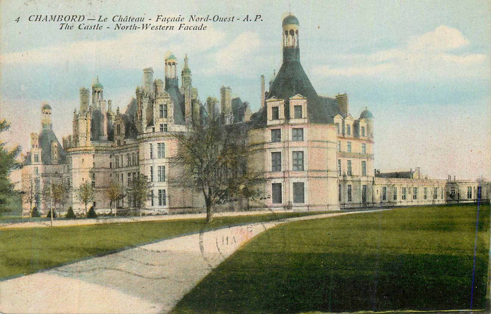 CPA Chambord Le Chateau Facade Nord Ouest