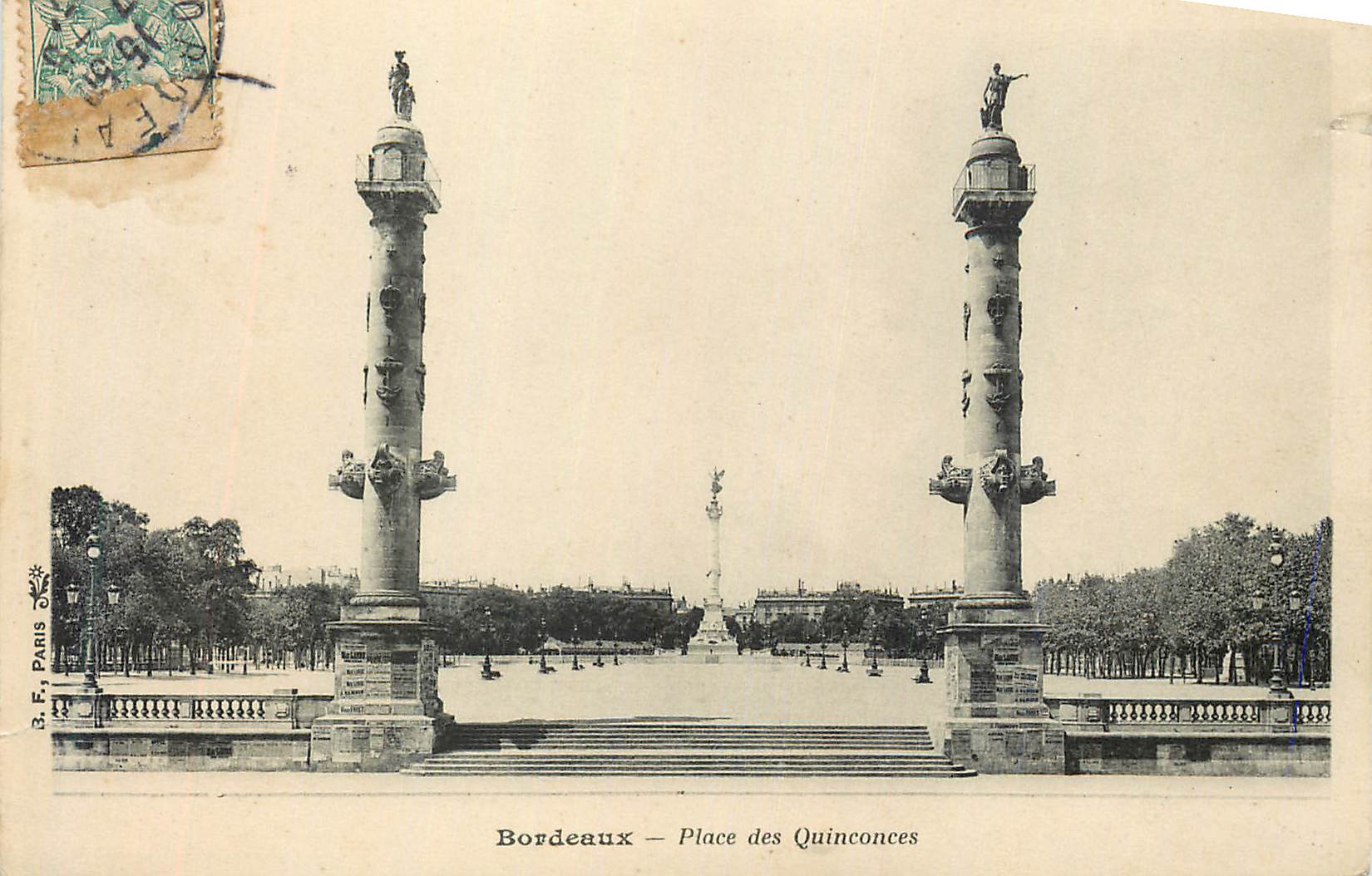 Bordeaux — Place des Quinconces — B.F. Paris, n°10