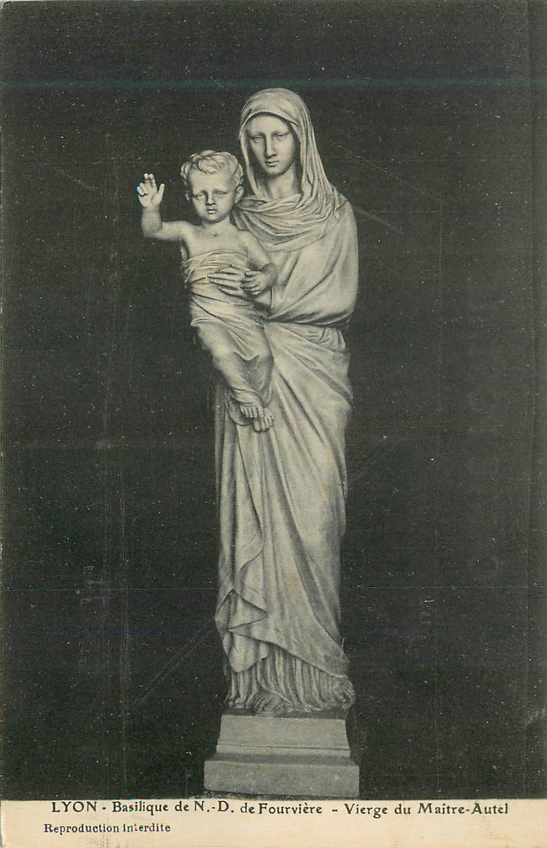 LYON - Basilique de N.-D. de Fourvière - Vierge du Maître-Autel